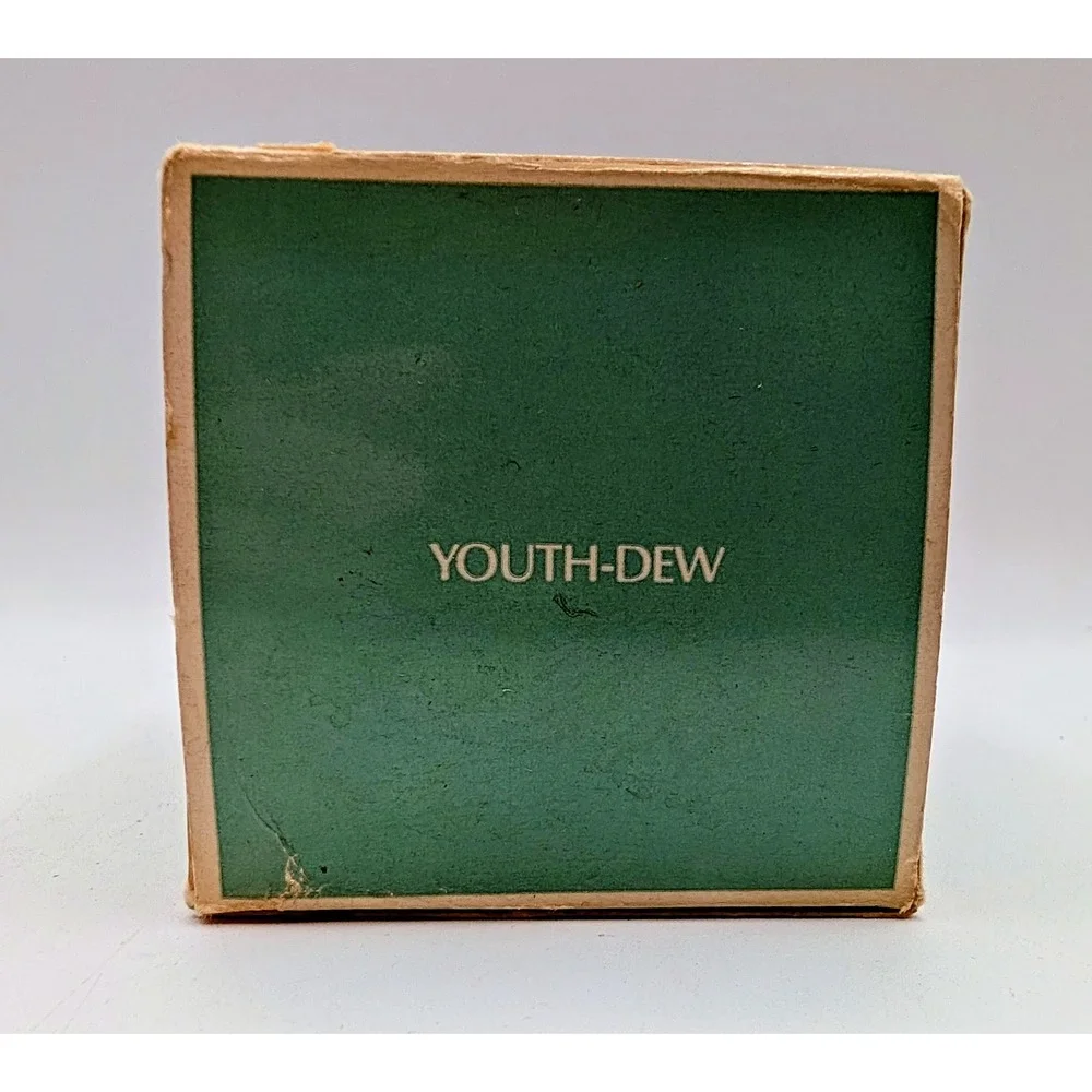 Vintage Estee Lauder Youth-Dew Fragrant Lights Candle in Glass Jar with Box